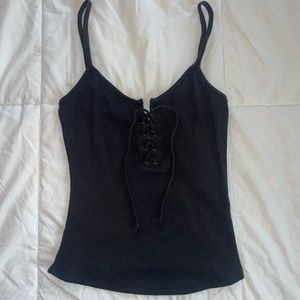 RVCA Hinged Lace-Up Cami Tank